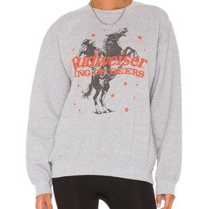 Revolve Budweiser king of beers sweatshirt medium